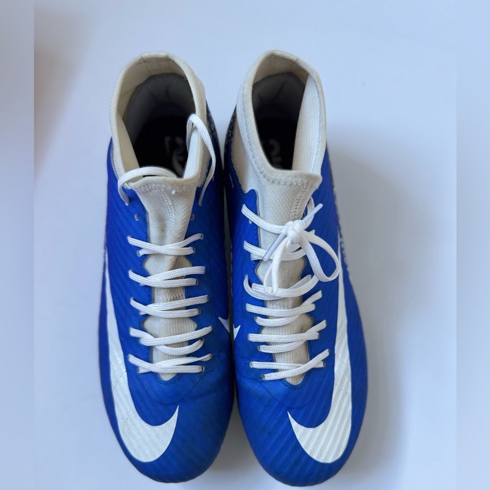 Nike custom vapor 16 Club blue/clear bottom soccer football cleats size 7.5